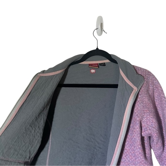 Sherpa Adventure Gear Purple Pink Wool Blend Full Zip Sweater Jacket Medium - Picture 7 of 12